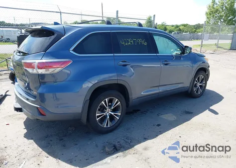 2016 Toyota Highlander Xle V6 from USA, damaged, VIN 5TDJKRFH4GS250123